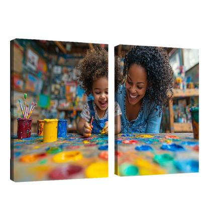 The Colors Of Her Love A Mothers Creative Spirit Canvas Paintings Frame