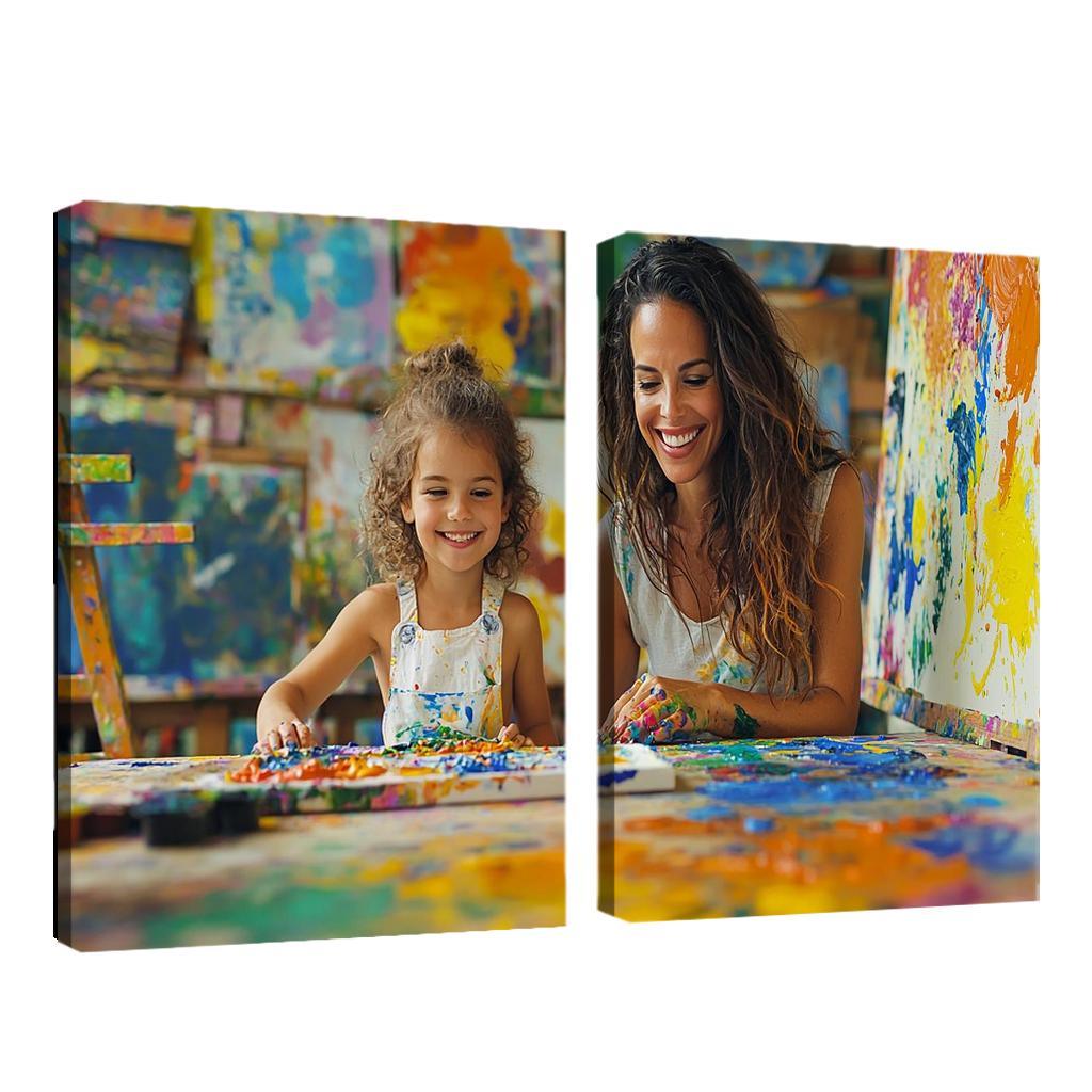The Canvas Of Love A Mothers Artistry Custom Paintings Frame