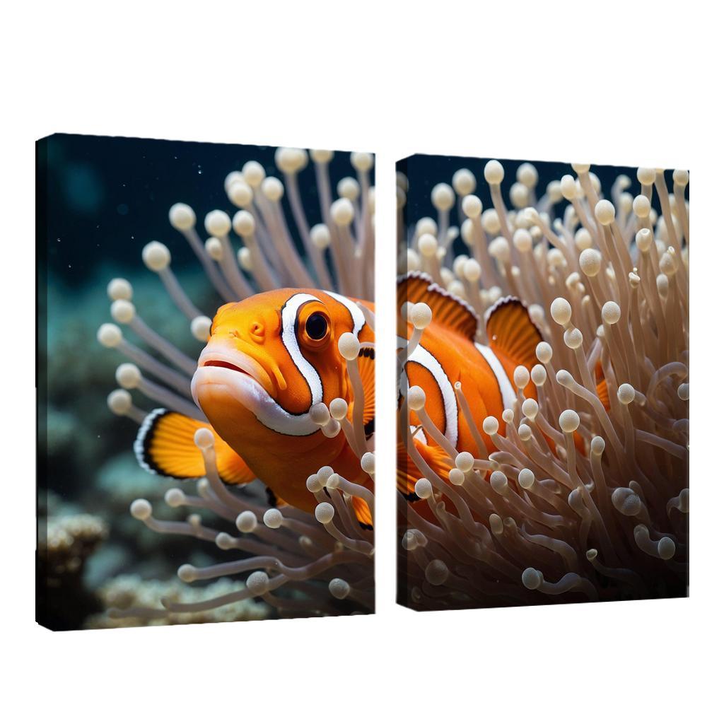 The Spectacular Clownfish Multi-panel Paintings