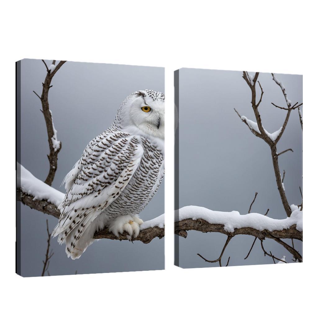The Majestic Snowy Owl Guardian Of The Arctic Framed Paintings
