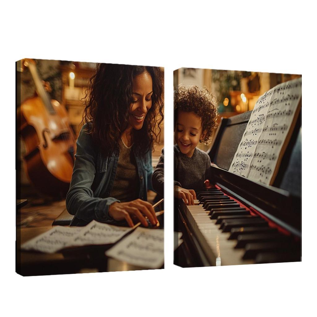 A Symphony Of Love A Mothers Unforgettable Melodies Canvas Paintings Frame