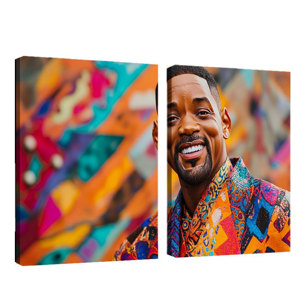 Will Smith Uniting Worlds With The Fresh Prince Charm Framed Paintings