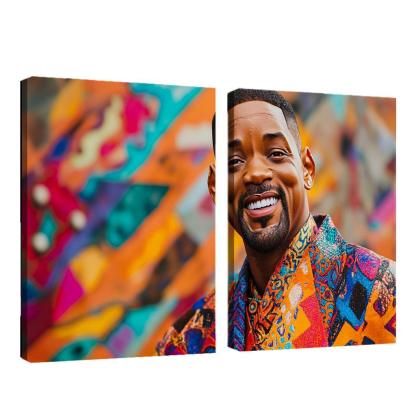 Will Smith Uniting Worlds With The Fresh Prince Charm Framed Paintings