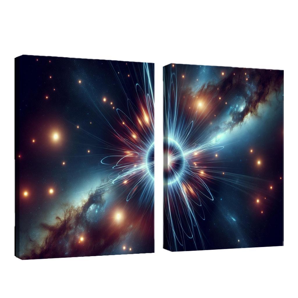 The Secret Lives Of Pulsars Abstract Paintings Frame