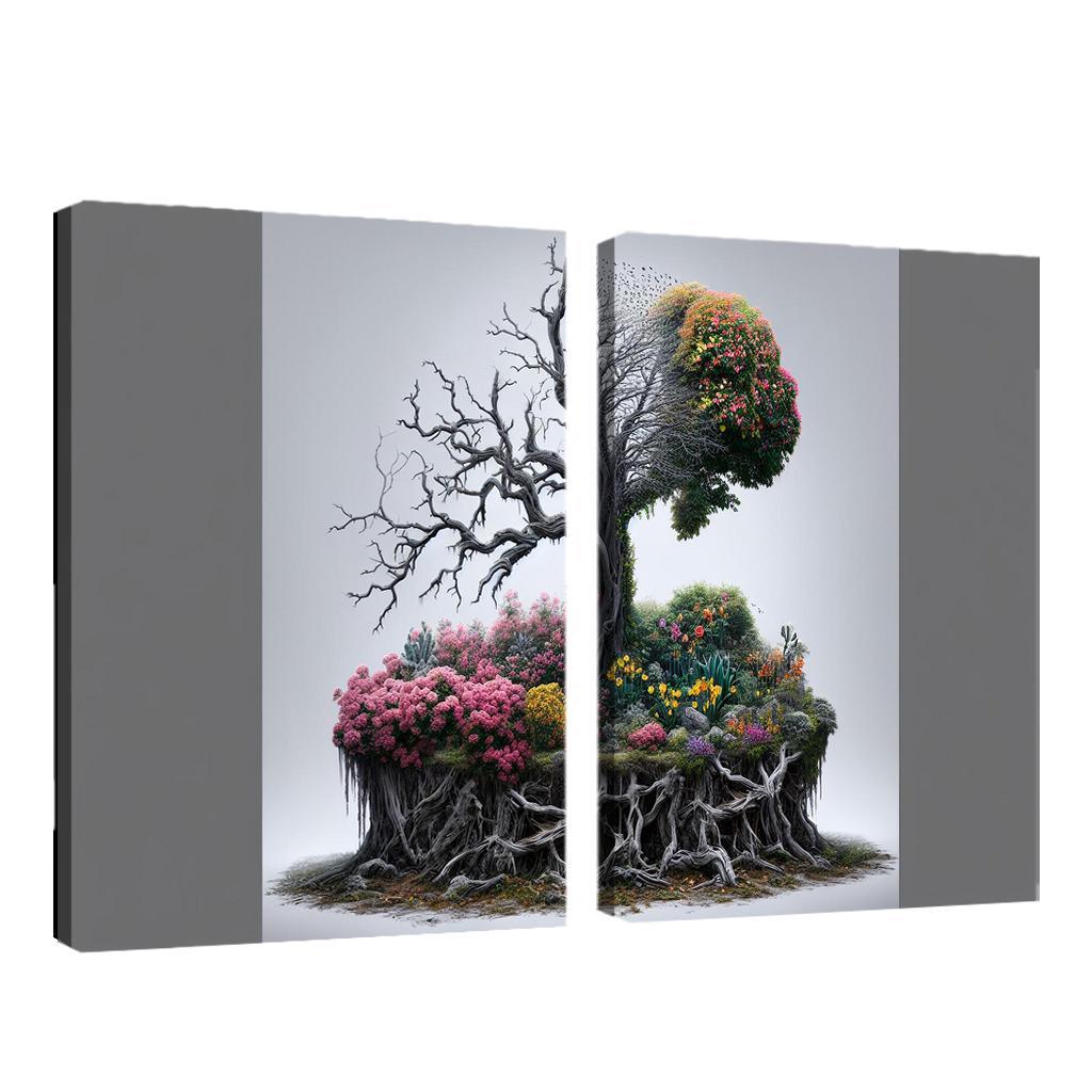 The Last Breath A Call for Climate Justice 2 Piece HD Canvas Wall Art-Original Frame