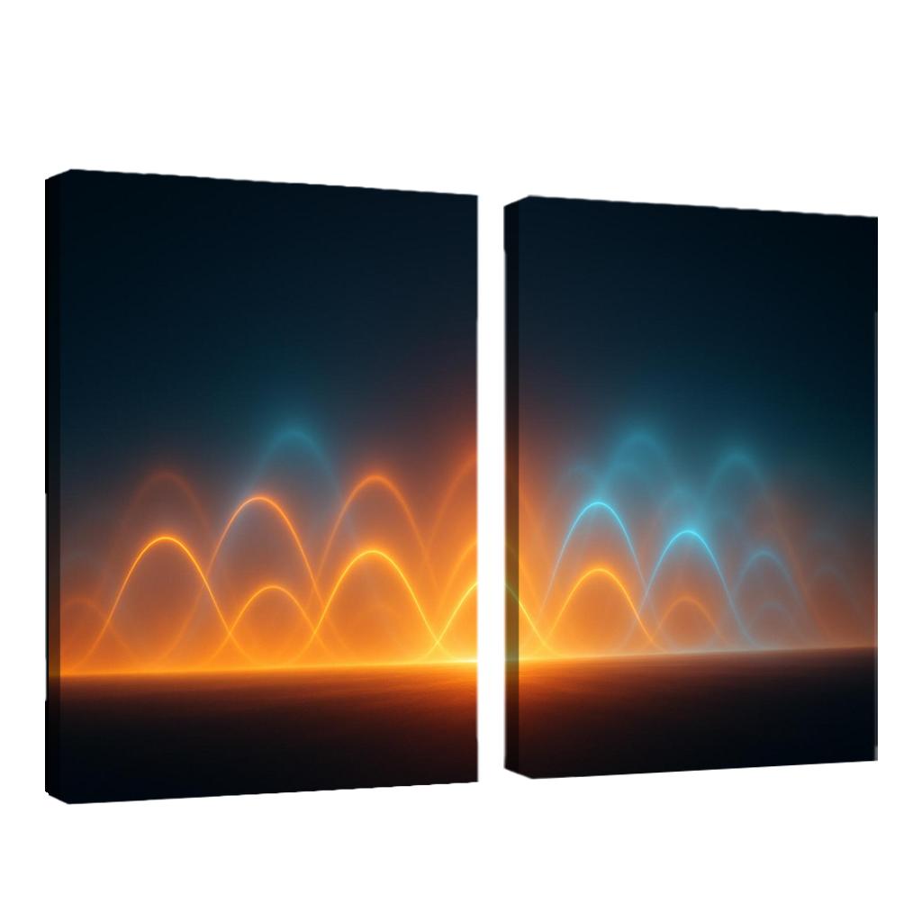 Pulse Of Transient Horizons Oil Paintings Frame