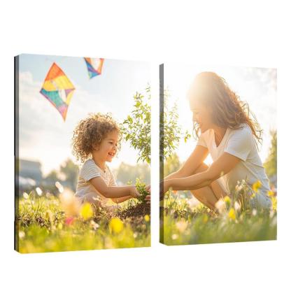 Chasing Dreams Together A Mother's Guidance Canvas Paintings Frame