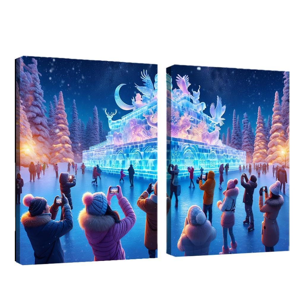 Harbin International Ice And Snow Sculpture Festival - China Modern Paintings Frame