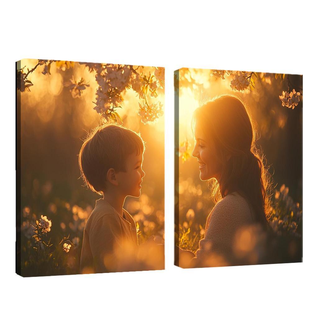 Heartstrings Of Connection A Mothers Unyielding Support Canvas Paintings Frame