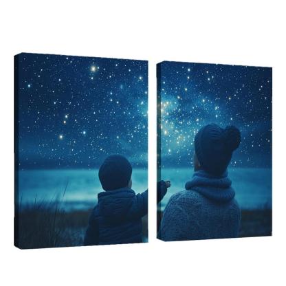 The Light Of Hope A Mothers Guiding Star Canvas Paintings Frame
