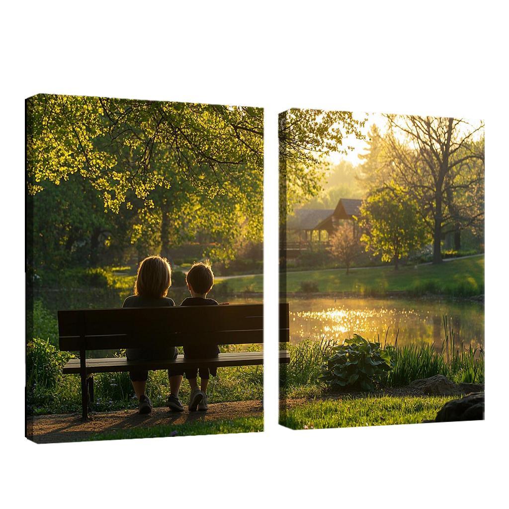 Moments Of Reflection A Mothers Wisdom Canvas Paintings Frame