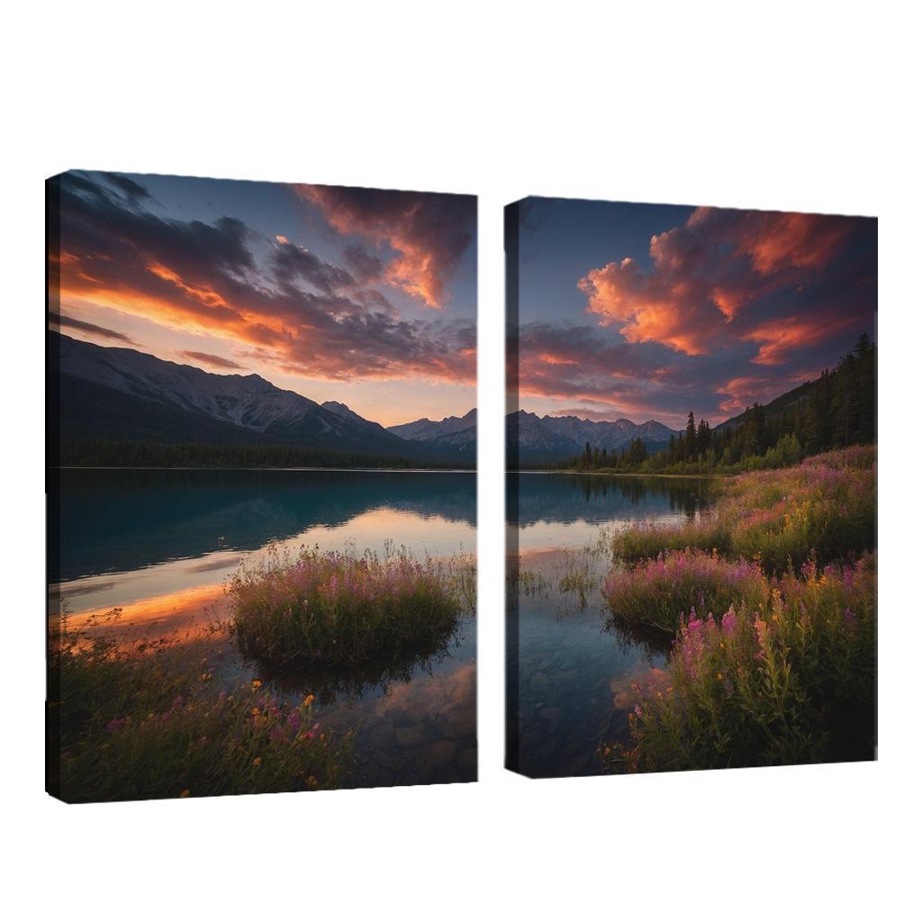 The Ethereal Glow Of Celestial Waters Oil Paintings Frame