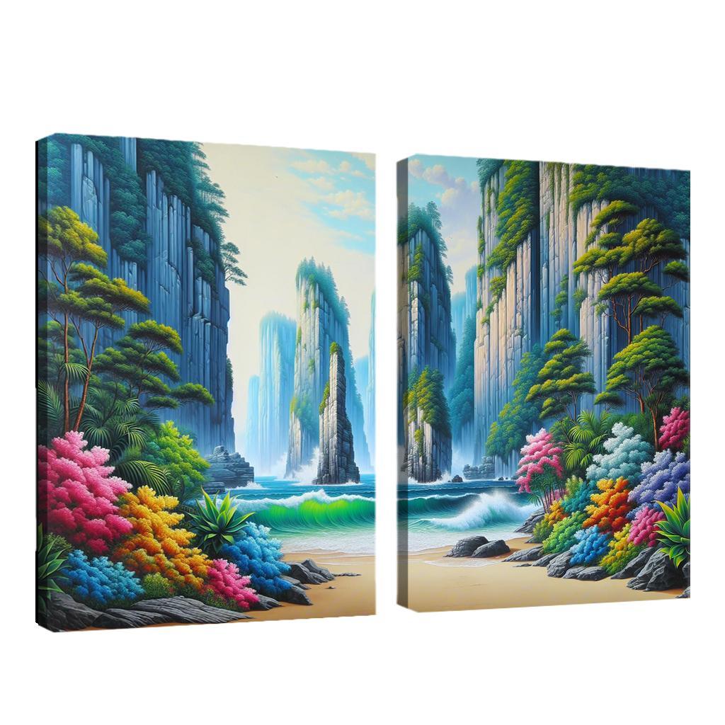 Bay Of Echoes Nature's Melody Custom Paintings Frame