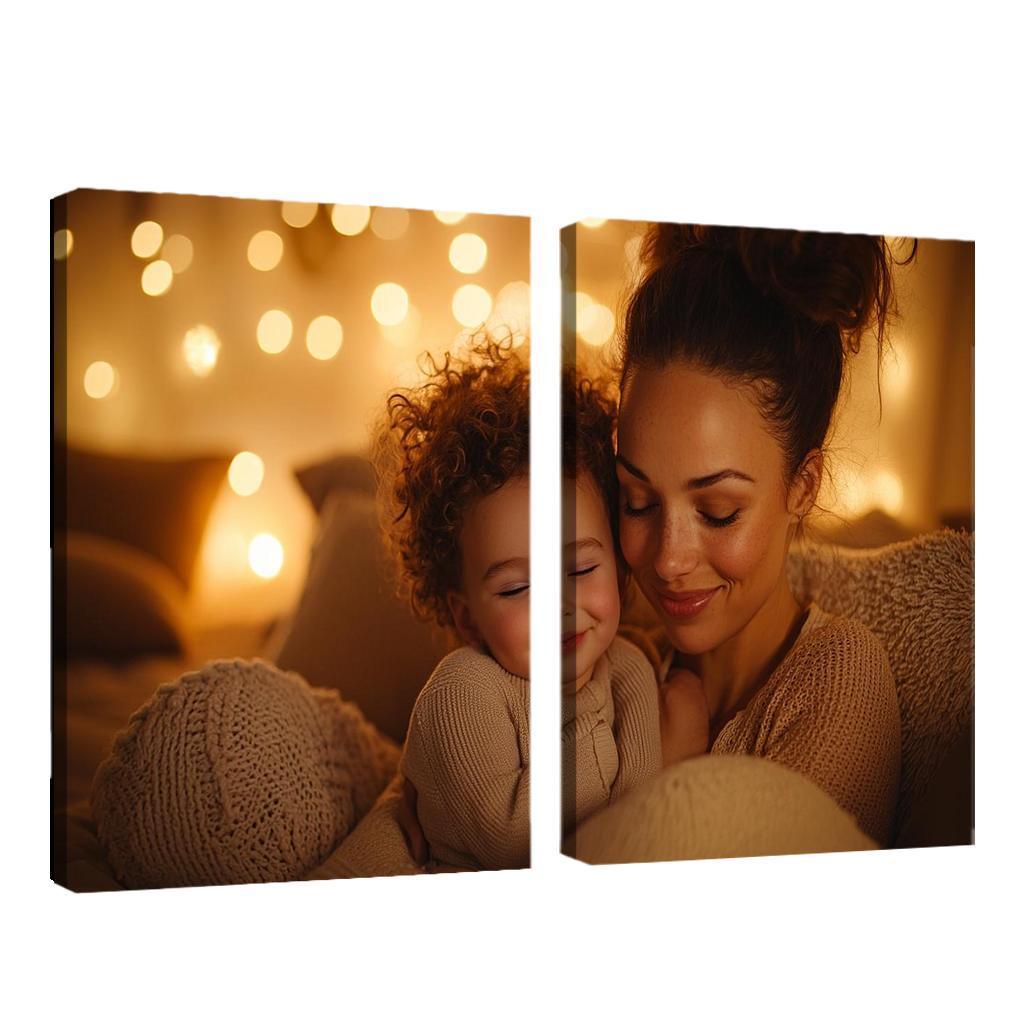 The Comfort Of Her Love A Mothers Embrace Canvas Paintings Frame