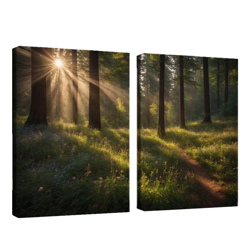 The Ethereal Glades Of Silverwood Modern Paintings Frame