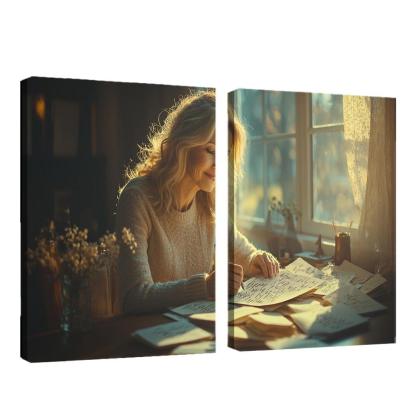 Handwritten Love Letters A Mother's Heart Modern Paintings Frame