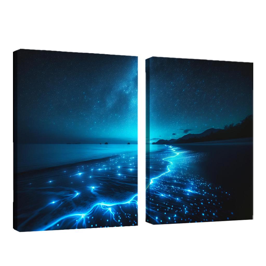 Mystic Waters Nighttime Beach Experience Art Trends