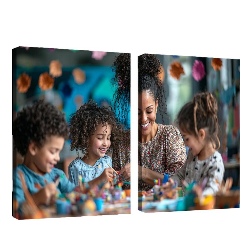 Crafted Memories A Mothers Handmade Love Modern Paintings Frame