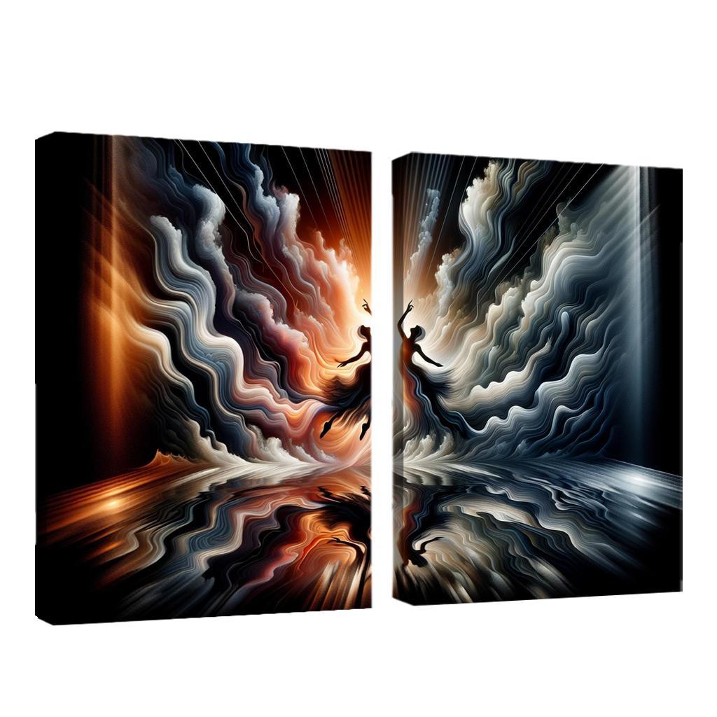 Dance Of Shadows And Light Premium Artwork Frames