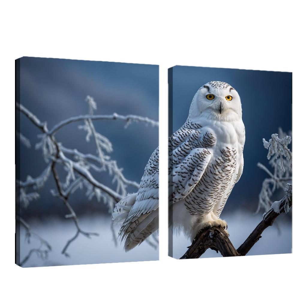 The Regal Snowy Owl Silent Hunter Of The Arctic Modern Paintings Frame