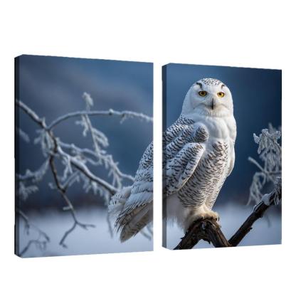 The Regal Snowy Owl Silent Hunter Of The Arctic Modern Paintings Frame