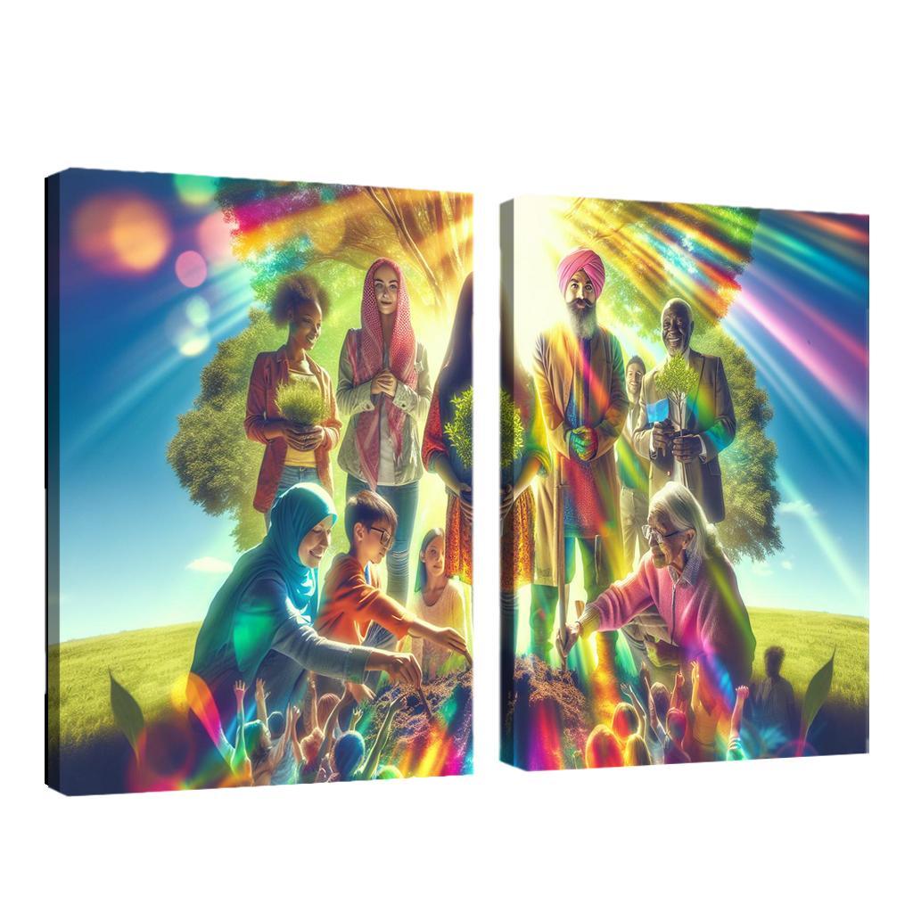 Healing The Planet Environmental Justice For All Custom Paintings Frame