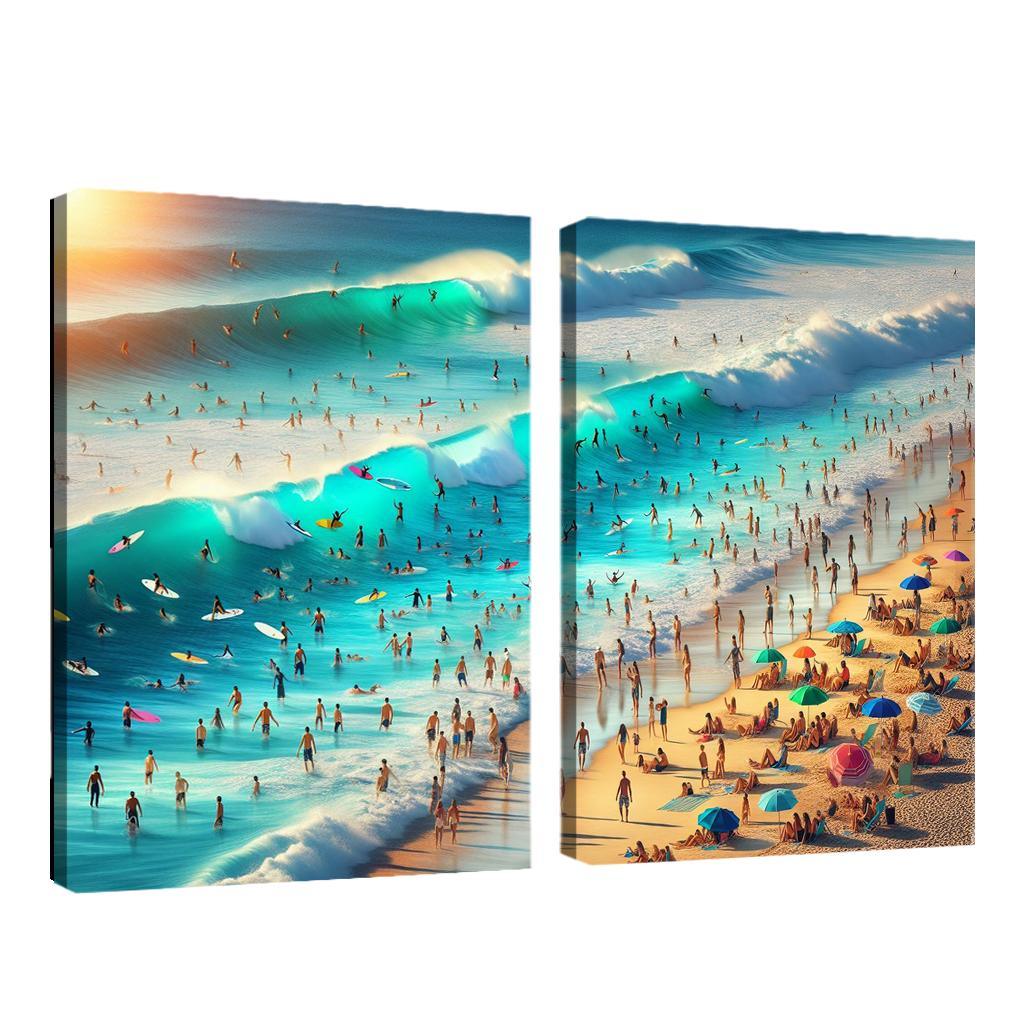 Blue Wave Oasis Adventure Awaits Art Trends