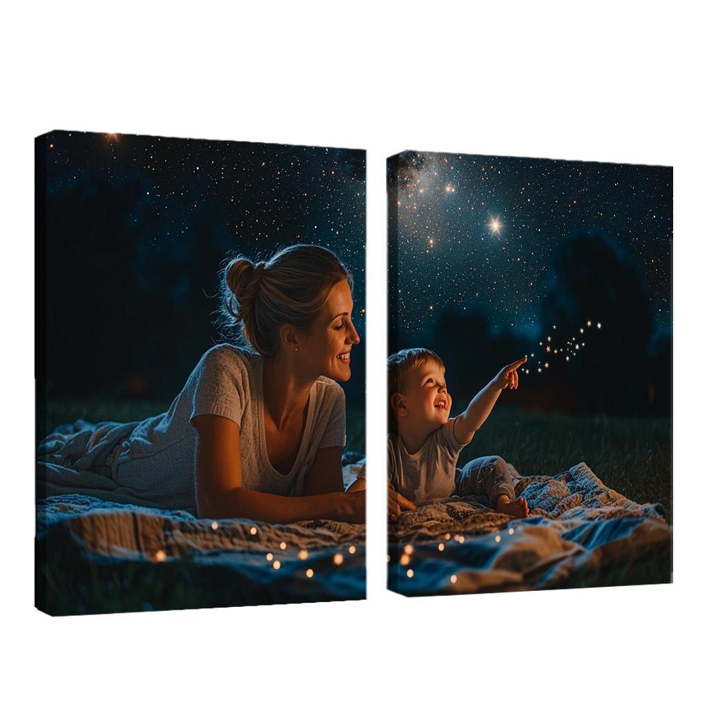 The Star In The Sky A Mothers Guidance Custom Paintings Frame