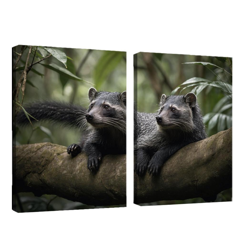 The Charming Binturong The Bearcat Of The Rainforest Canvas Paintings Frame