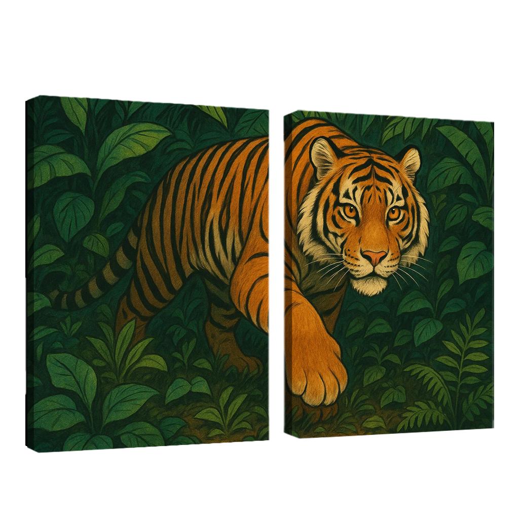 Brave Tiger Tracker Premium Artwork Frames