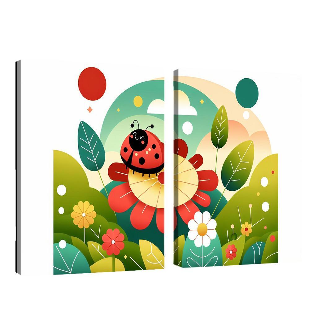 Lively Ladybug - Garden Friend Framed Paintings