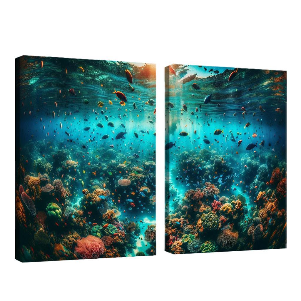 Coral Sanctuary Underwater Wonderland Custom Paintings Frame
