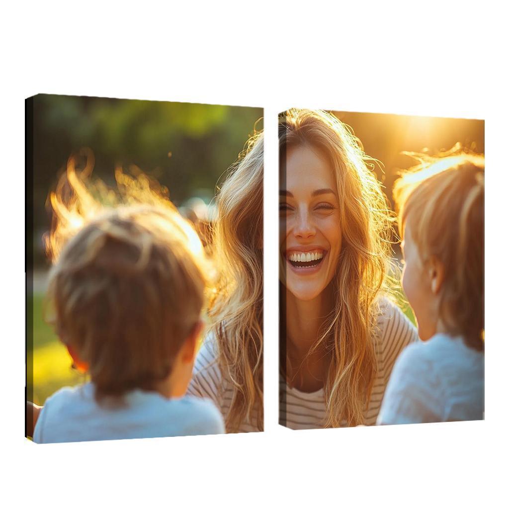 Radiant Smiles The Joy Of Motherhood Custom Paintings Frame