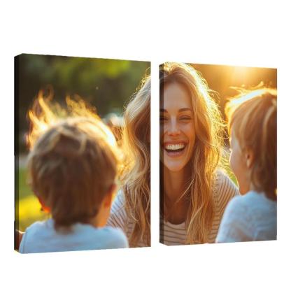 Radiant Smiles The Joy Of Motherhood Custom Paintings Frame