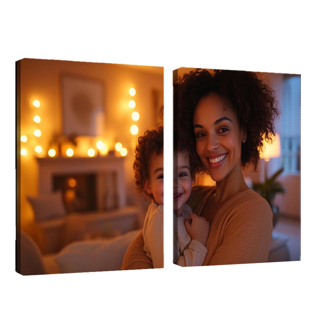 The Heart Of The Family A Mothers Embrace Canvas Paintings Frame