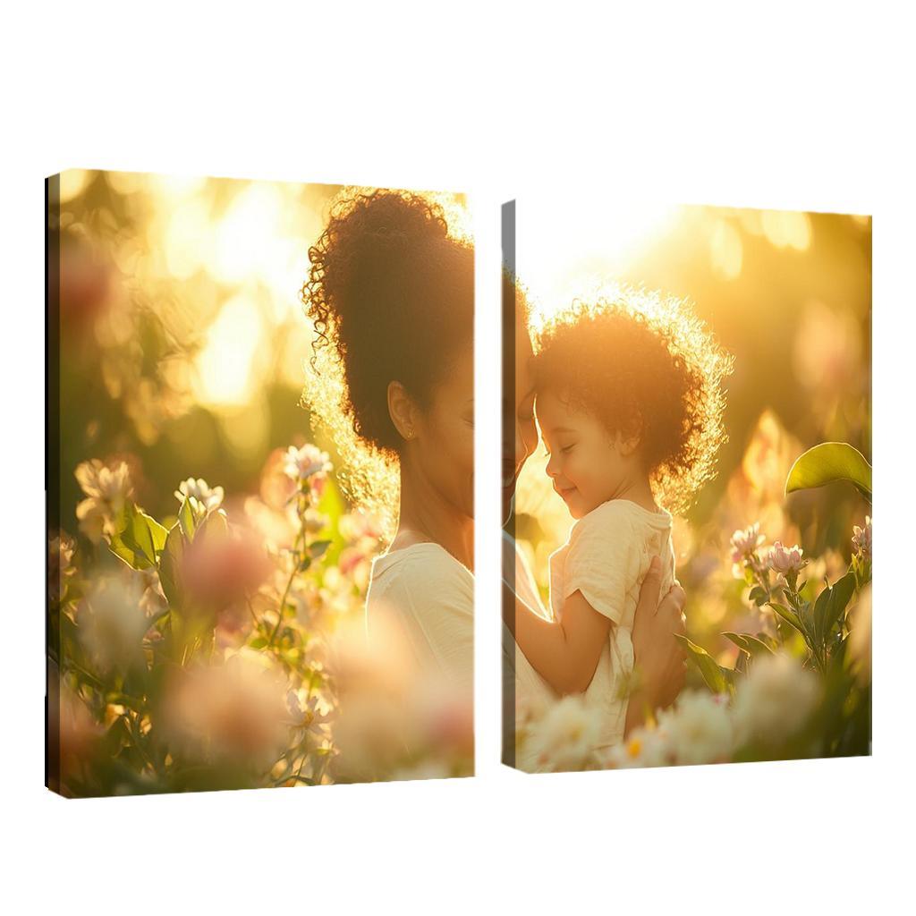 A Mothers Embrace The Essence Of Safety Custom Paintings Frame