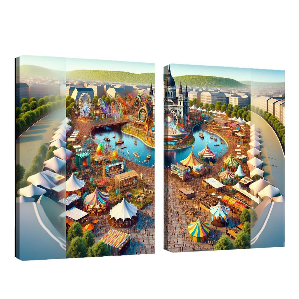 Sziget Festival Canvas Paintings Frame