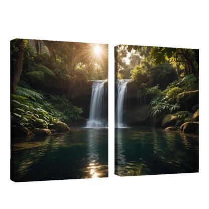 The Glistening Falls Of Serenity Cascade Art Trends