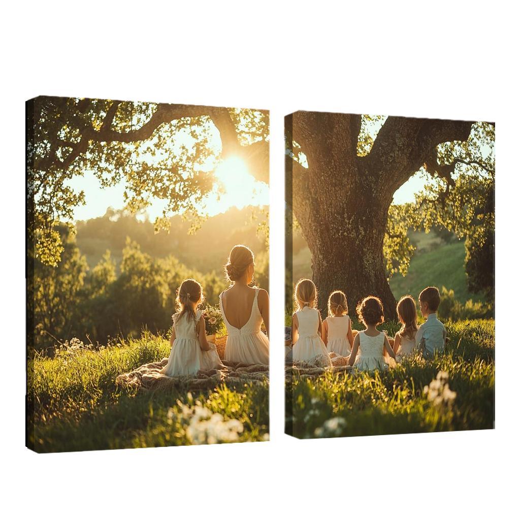 Roots Of Love A Mothers Family Tree Canvas Paintings Frame