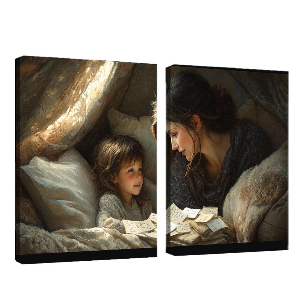 Whispers Of Love A Mothers Gentle Words Modern Paintings Frame