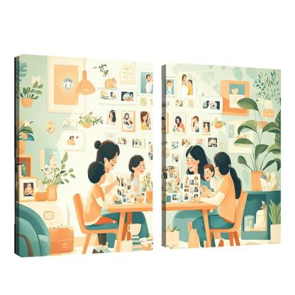 The Journey Of Motherhood Milestones And Memories Custom Paintings Frame