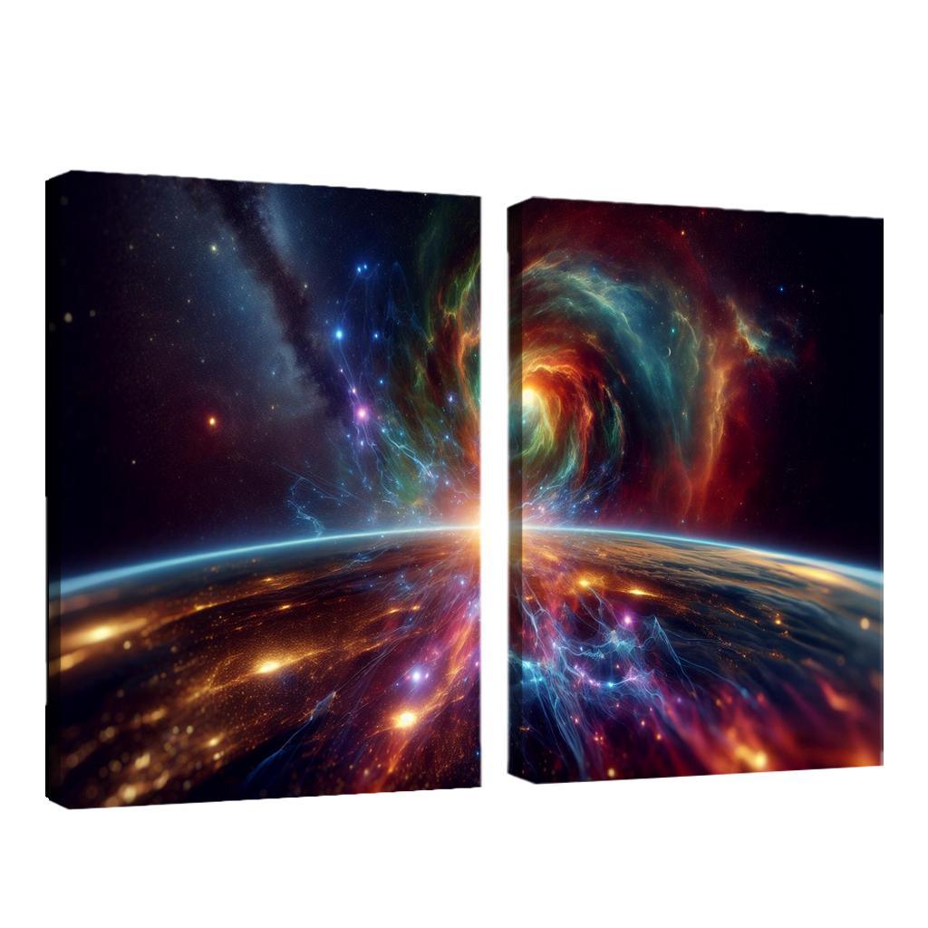 Investigating The Origins Of Cosmic Rays Abstract Paintings Frame