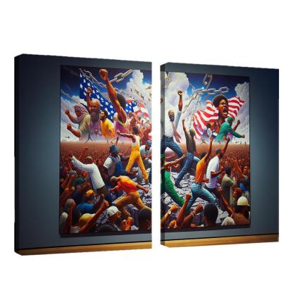 Walls Of Justice The Fight Against Racial Inequality Multi-panel Paintings