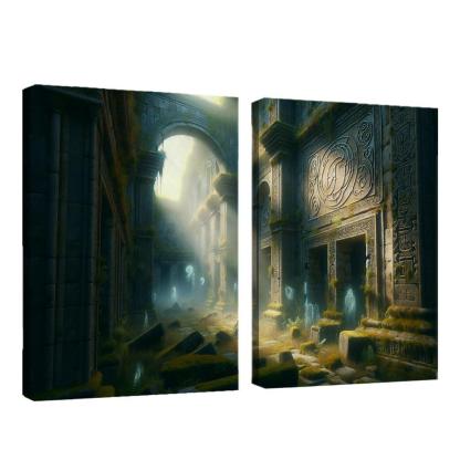 The Forgotten Realm 2 Piece HD Canvas Wall Art-Original Frame