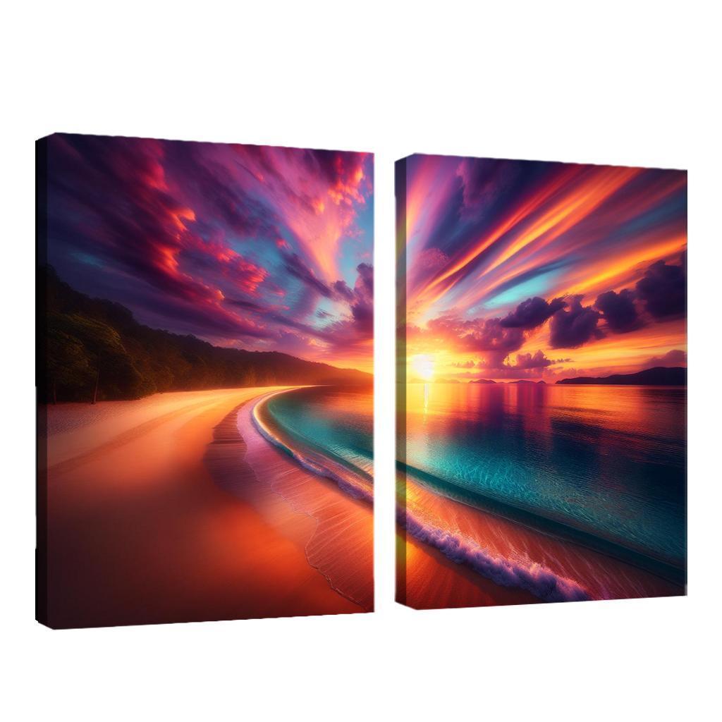 Sunrise Beach A New Day's Awakening Custom Paintings Frame