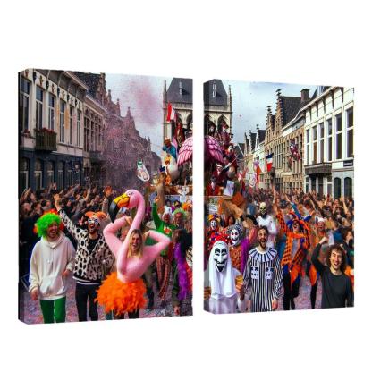 Carnival Of Aalst - Belgium Framed Paintings