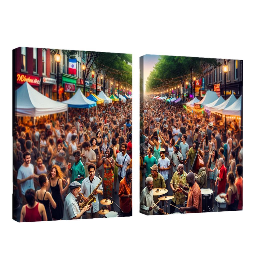 Montreal International Jazz Festival - Canada Modern Paintings Frame