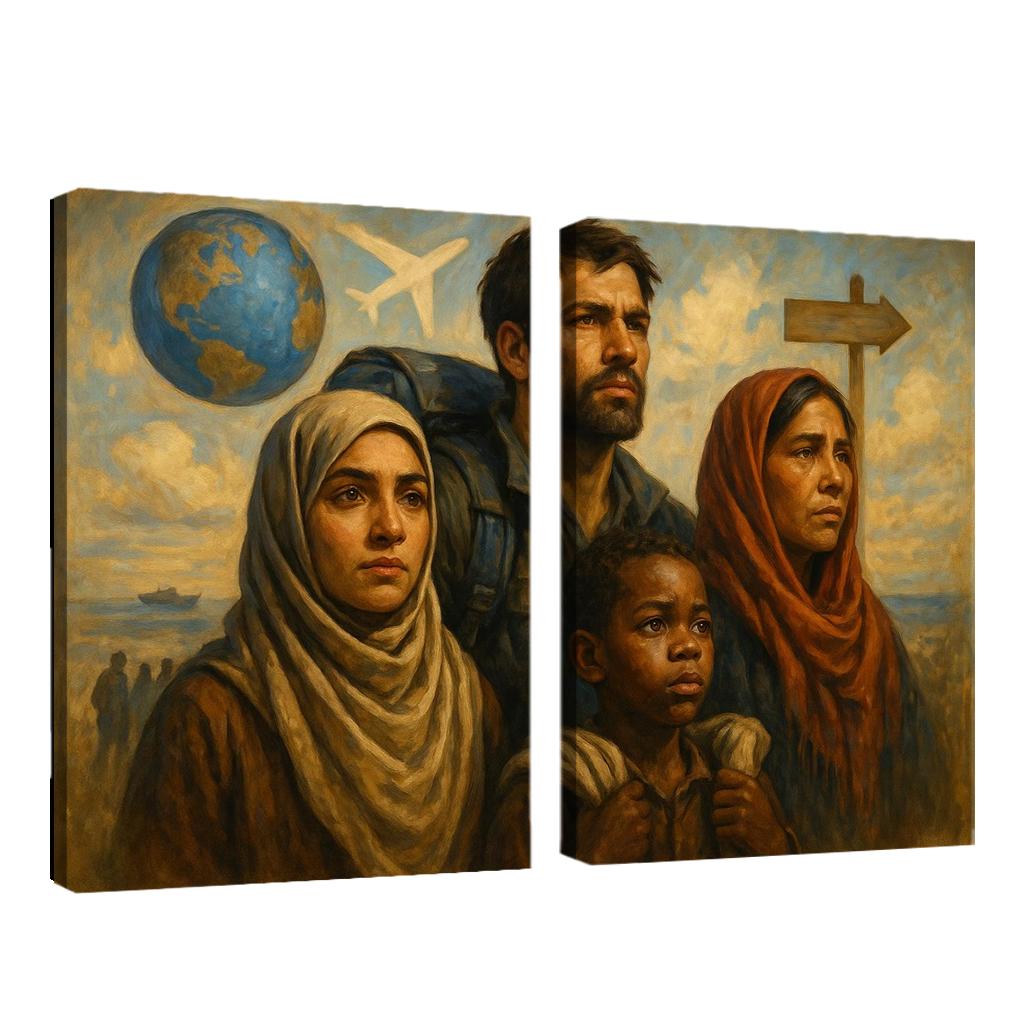 Faces Of Resilience Art Highlighting Refugee Experiences Premium Artwork Frames