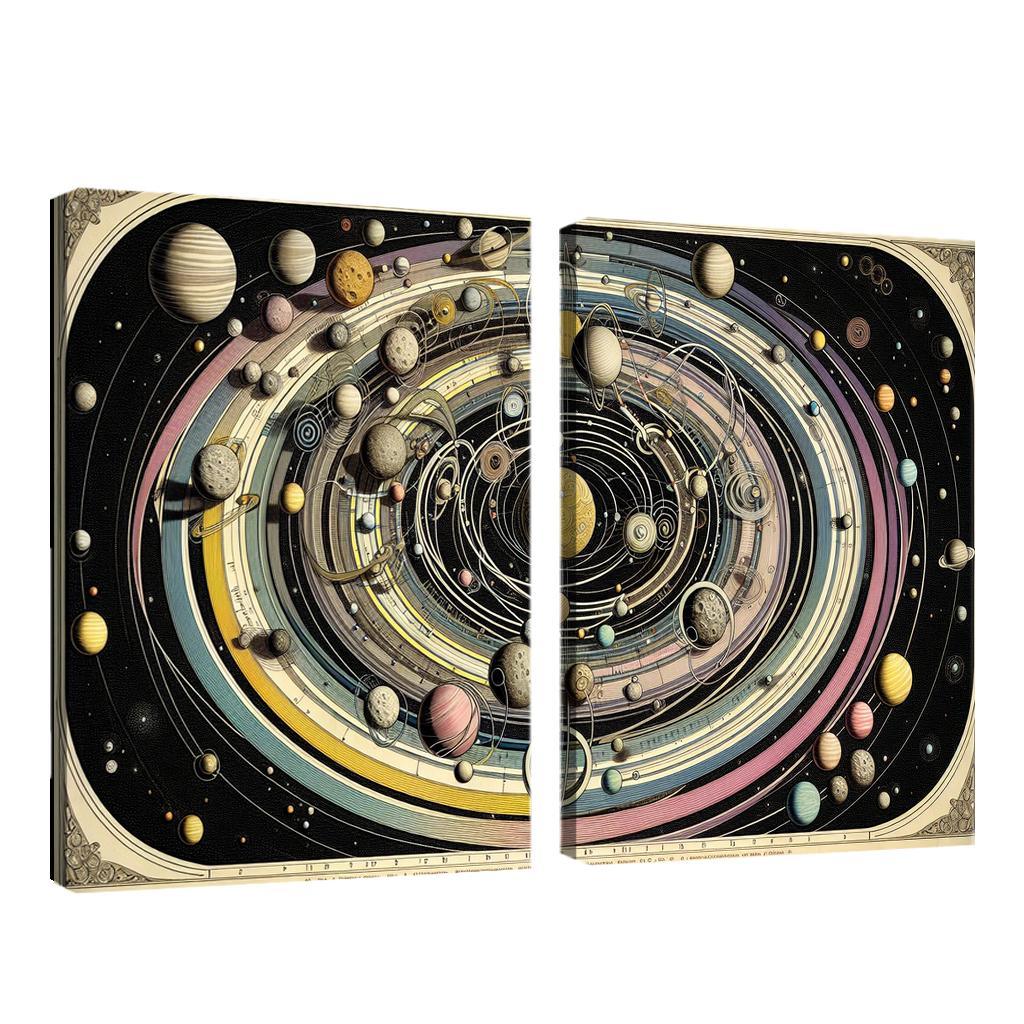 The Harmony Of Celestial Mechanics Abstract Paintings Frame