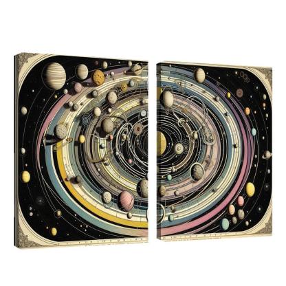 The Harmony Of Celestial Mechanics Abstract Paintings Frame